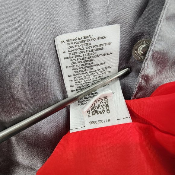 VTG Los Angeles Clippers Jacket Mens Large Silver Red NBA Court Warm Up Adidas - Picture 10 of 16